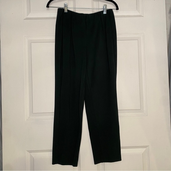 J. Jill Ponte Knit Slim Leg Pull On Pants Deep Green Color Size Petite Small - Picture 3 of 5